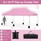 Outdoor 10x20 Portable Canopy Tent with Side Panels and Carry Bag